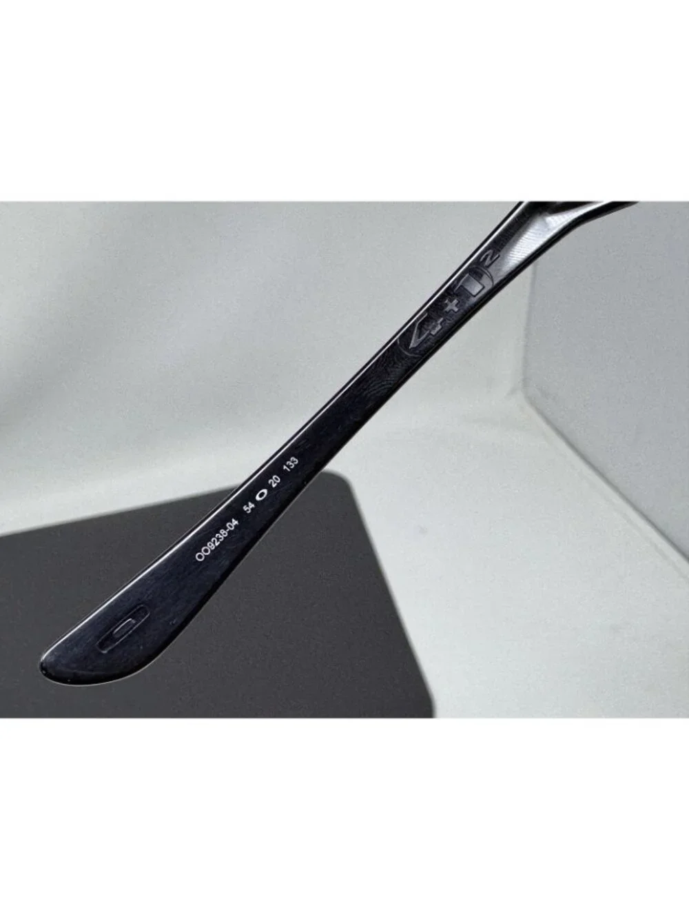 Oakley Fives Squared Sunglasses OO9238-04 Polished Black Frame Scratched Lenses